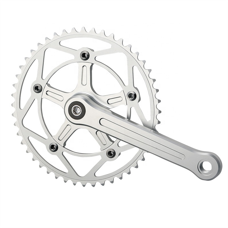 Fixie Bicycle Single Speed Crankset Fixed Gear Bike Components OEM Fixie Crankset for 46-49T Track Parts CNC OEM