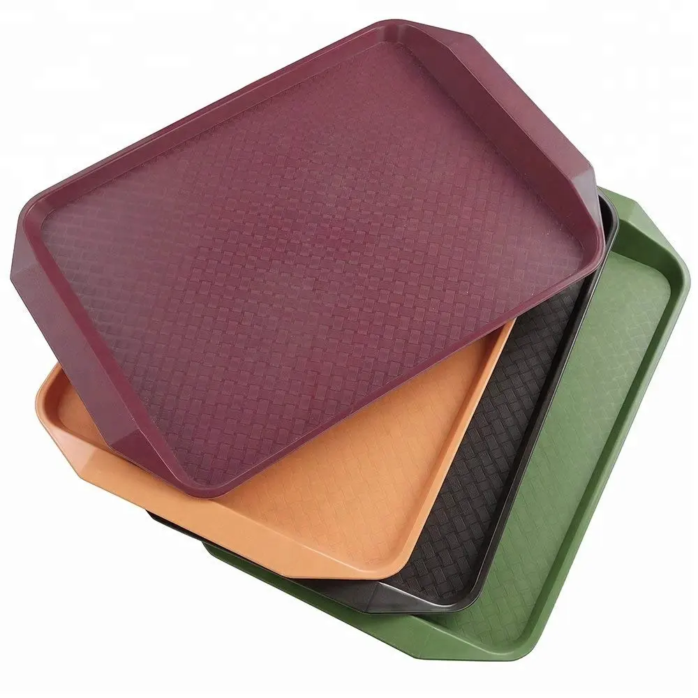 Colorful Wholesale Fast Food Plastic Tray