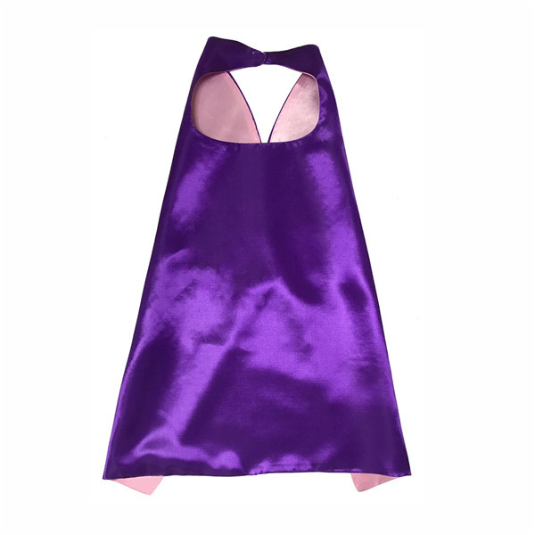 China supplier reusable colorful satin personalize printed halloween cloak for children