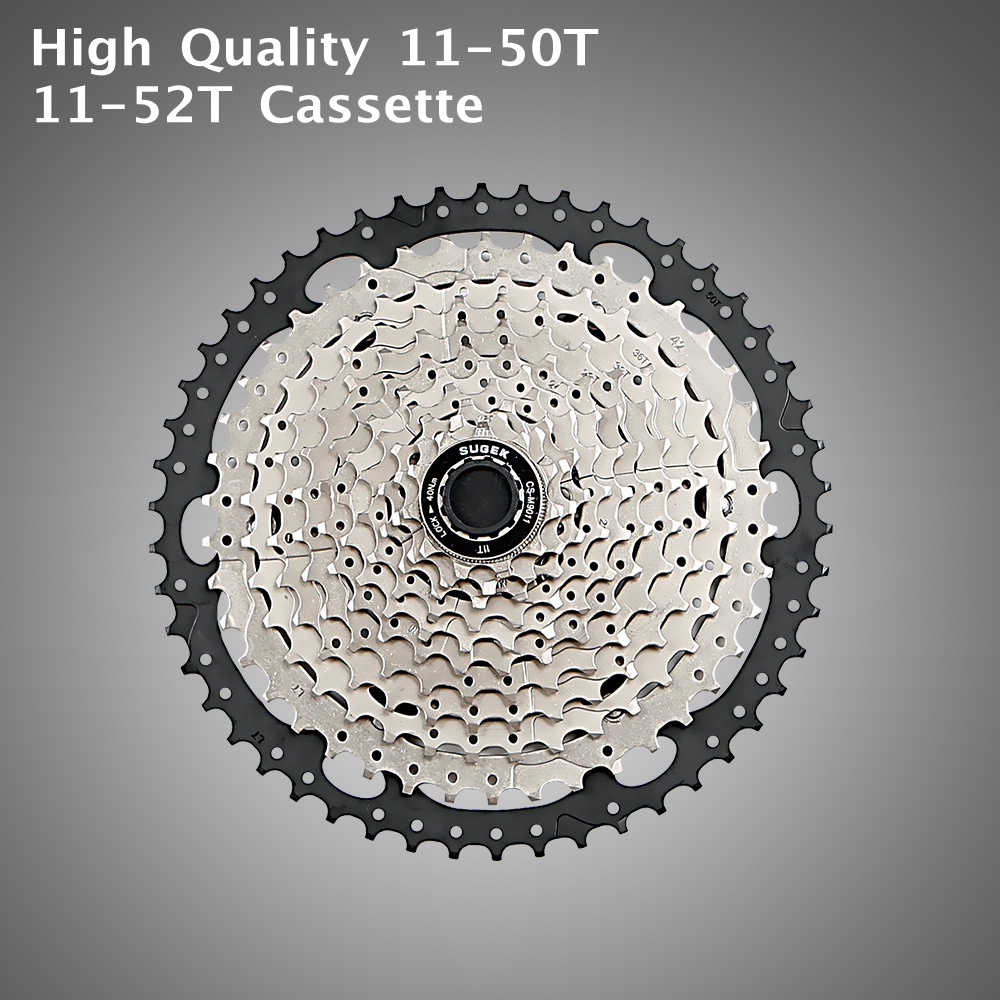 Сверхлегкий вес Новый 2018 дизайн Серебряная сталь 11-50T 11-52 зубья MTB горный велосипед кассеты Freewheel/маховик