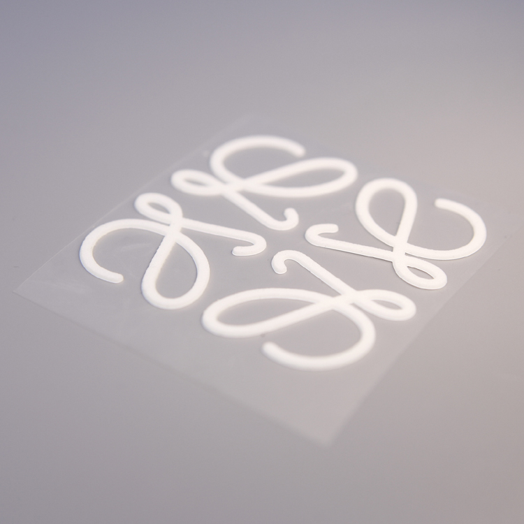 PET Vinyl Custom Logo Rubber Silicon Heat Transfer Label for Clothing