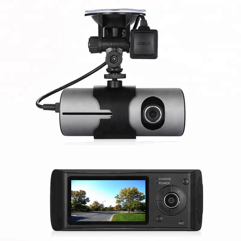 Новый 1,5 ''GPS видеорегистратор с разрешением Full HD 1080P видеомагнитофон спереди и внутри с двумя объективами Автомобильный рекордер камеры