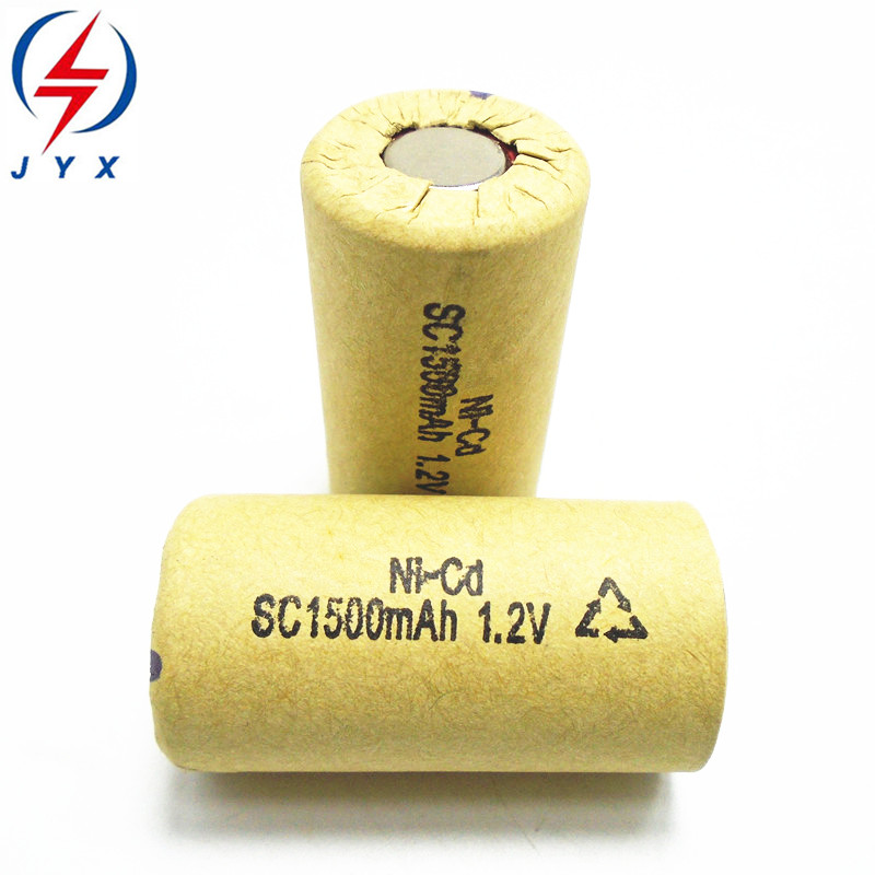 Оптовая продажа с завода, аккумуляторная батарея ni-cd sc1500mah для электроинструмента с высоким уровнем разряда