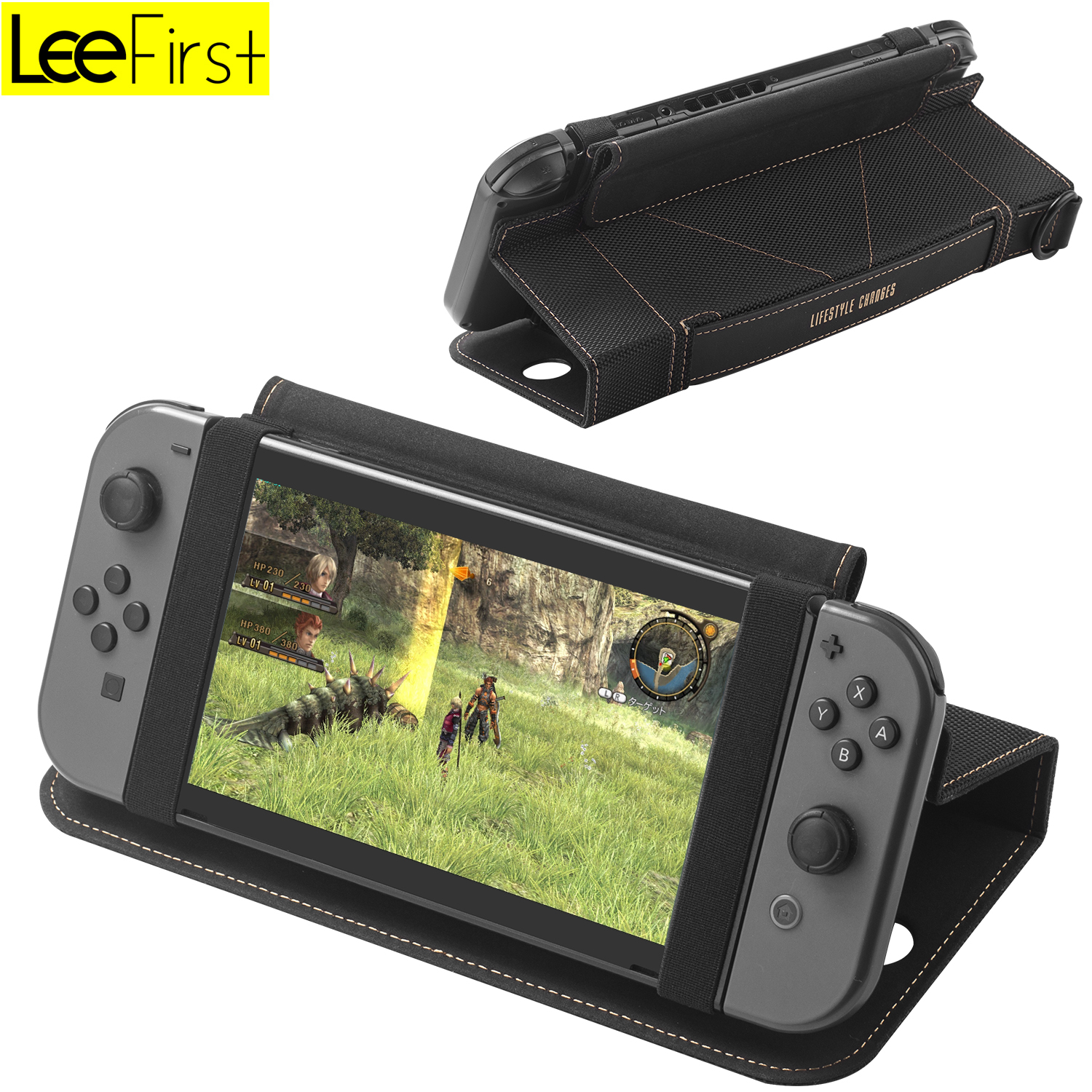 Высококачественный нейлоновый защитный чехол с подставкой для Nintendo Switch