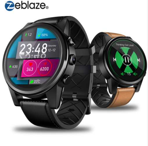 Смарт-часы Zeblaze Thor 4 PRO, 4G, LTE, Android 7.1.1, 4 ядра, 16 ГБ + 1 Гб, камера 5 Мп, 1,6 дюйма, спортивные Смарт-часы, GPS, Wi-Fi, BT4.0