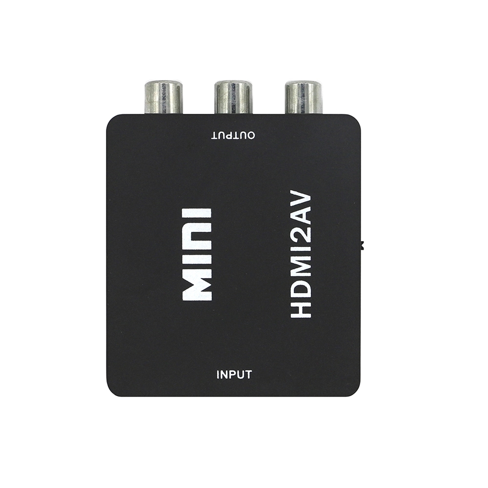 MINI HD TO AV - COMPOSITE RCA CVBS VIDEO AUDIO CONVERTER ADAPTOR 1080P HDMI2AV