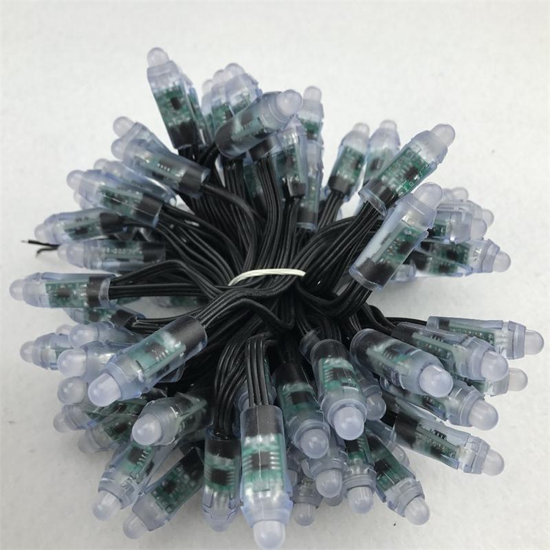 WS2811 смарт-12v 100ct пуля узлов черный 18AWG провода с xconnectбыл разъем