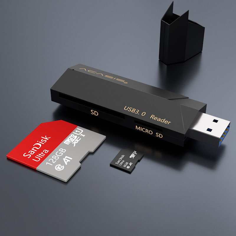 USB 3,0 SD TF высокоскоростной кардридер для камеры мобильного телефона