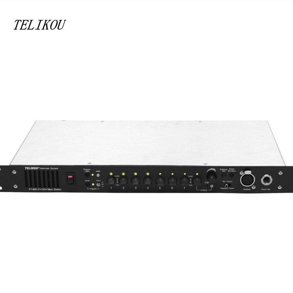 Telikou FT-800 (7 + 1) Главная станция с Tally проводной профессионального вещания домофон
