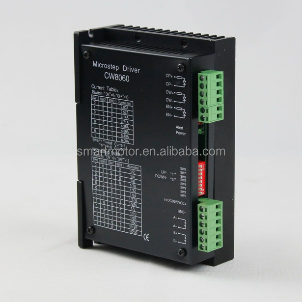 CW8060 микро шаговый 2-фазный шаговый двигатель драйвер, ток, 2A-6A, входное напряжение 36Vdc ~ 80Vdc