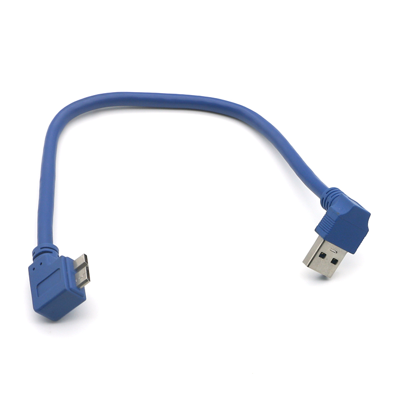 Кабель micro b с пониженным углом usb 3,0 a папа влево вправо Угол 90 градусов l-образный