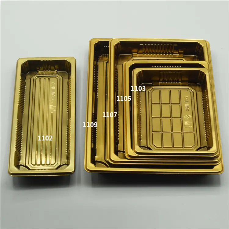 KW1-1105Gold одноразовый герметичный прямоугольный контейнер для еды/коробка для суши для упаковки еды, коробка для еды на вынос