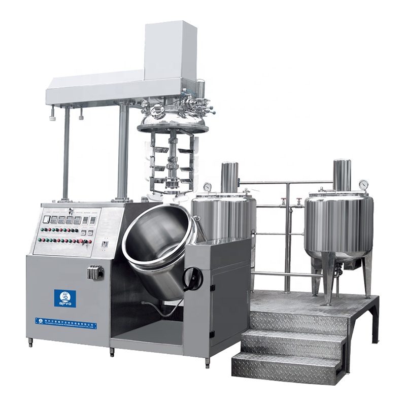Laundry liquid soap mixer machine Low-noise electrical control of the vacuum system of cream emulsifier