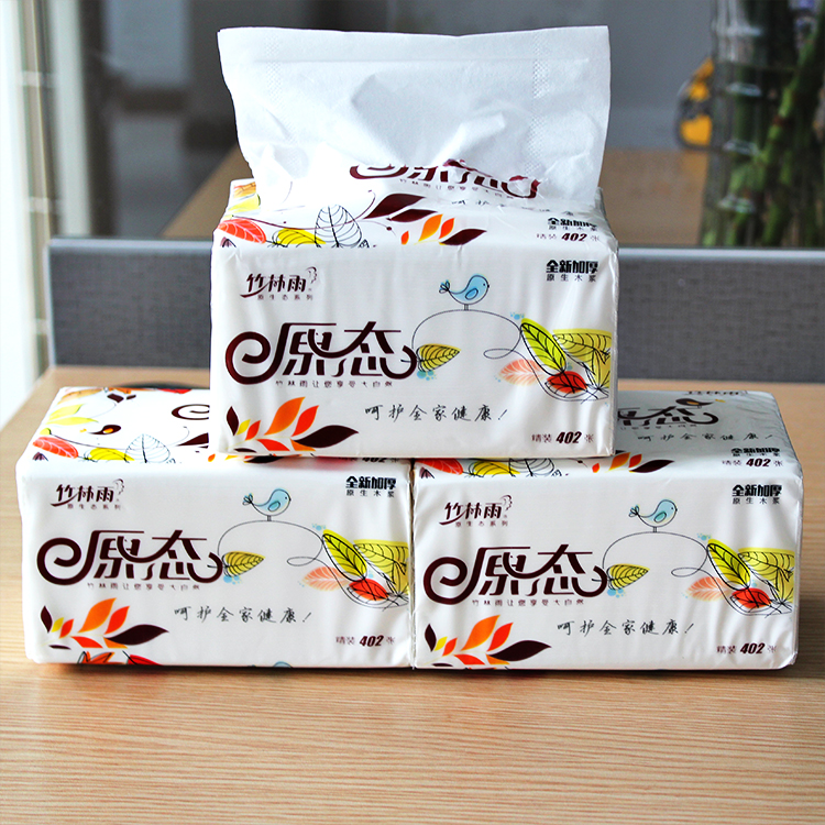 Virgin wood pulp soft cheap absorbent facial tissue paper