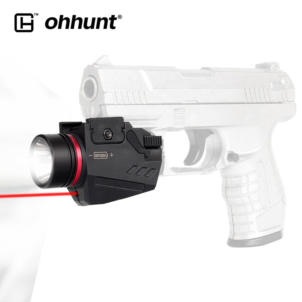 Ohhunt нейлоновый комбинированный Охотничий Тактический фонарик с красной точкой лазерный прицел Встроенный светодиодный фонарик с креплением Пикатинни