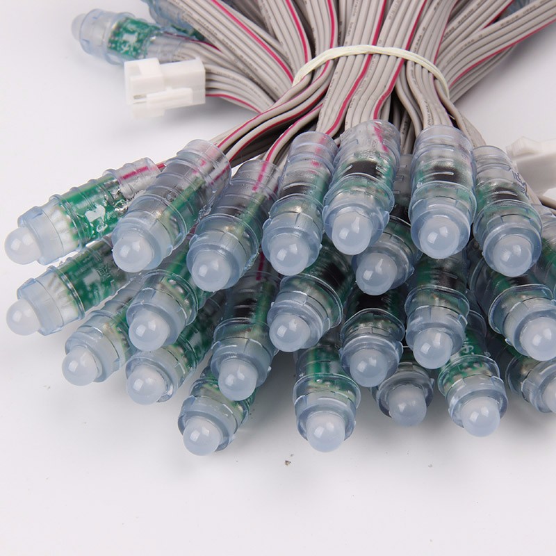 Запатентованный продукт Miracle Bean, высокая яркость для наружных вывесок DC5V RGB, полноцветный 12 мм пиксельный светодиод