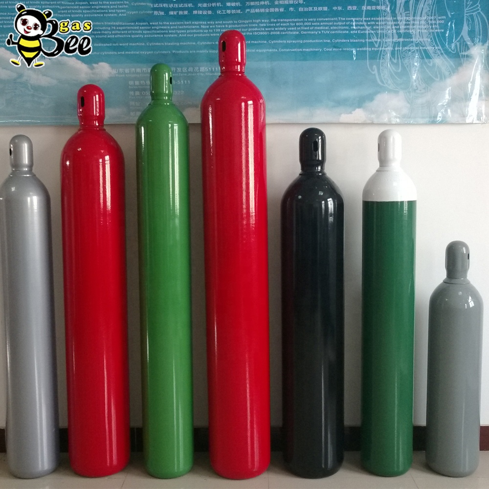 ISO9809 20L-50L 150Bar 200Bar Argon Gas Cylinder 99.999% Argon Welding Gas