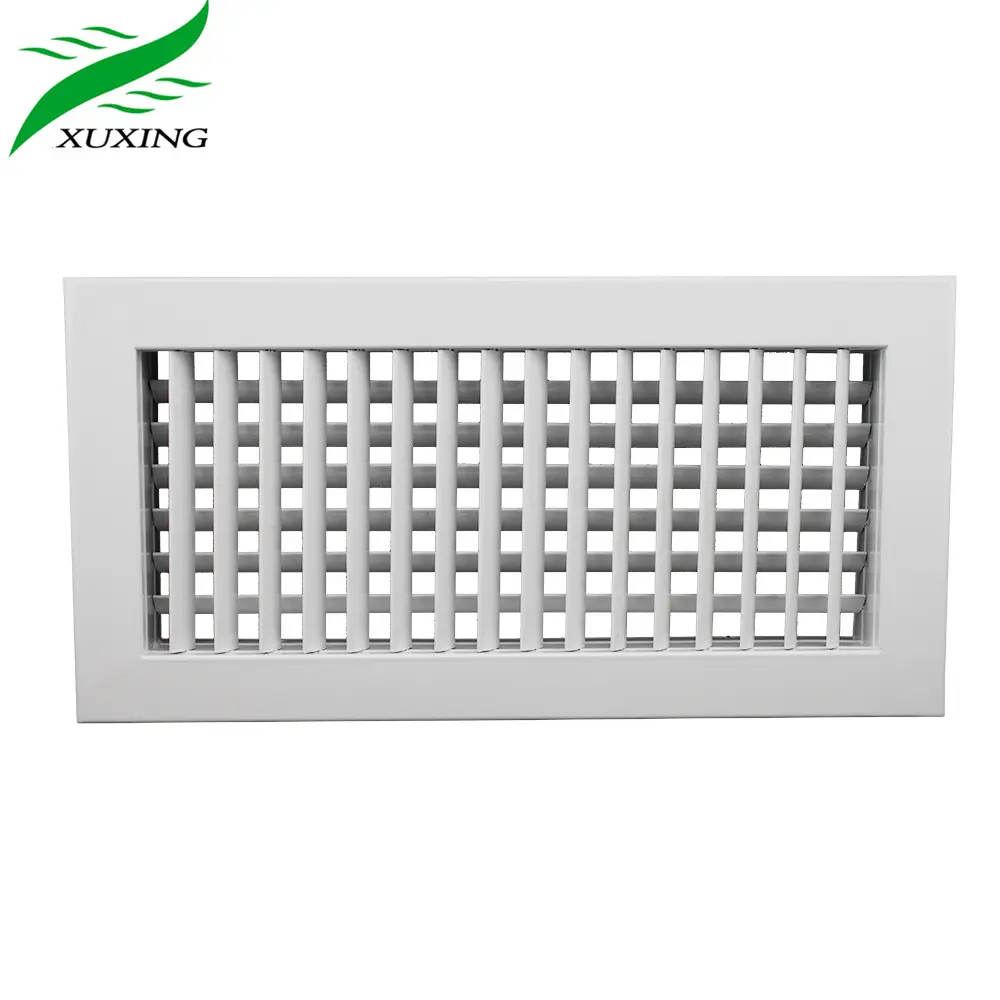 aluminum air conditioner supply air grille with obd damper for hvac ventilation system