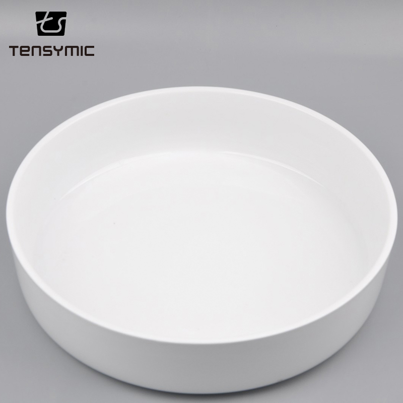 Personalised custom factory price round stackable white ceramic soup bowl