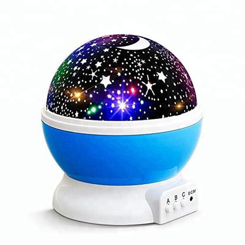 4 светодио дный лампочки подсветка звездное небо Луна Ночной проектор с usb-кабелем