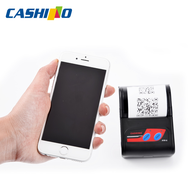 Cashino PTP-II 58 мм небольшой портативный беспроводной Android Bluetooth термопринтер интернет-получение принтера