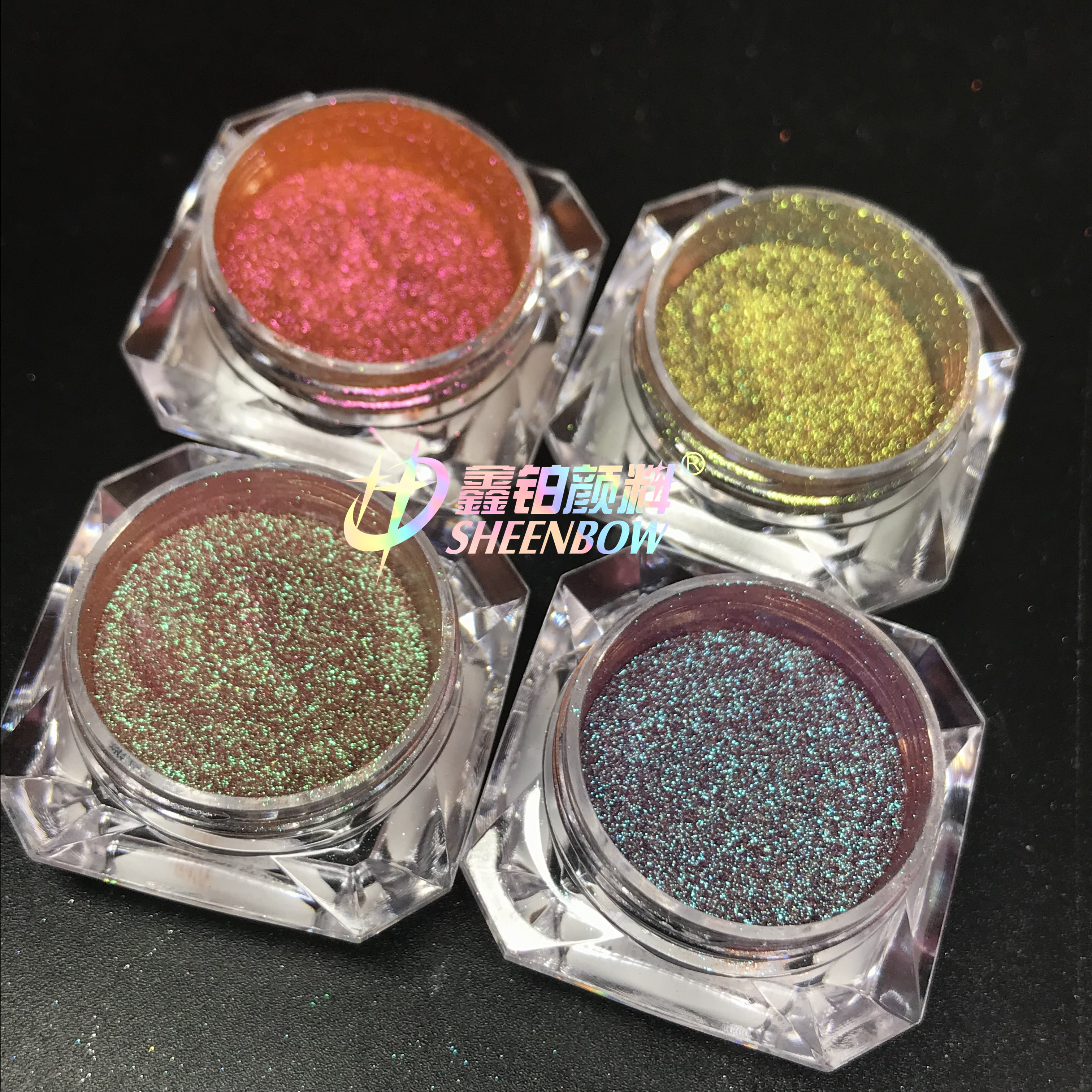 Закат цветной пигмент DuoChrome Порошок Хамелеон тени для век рассыпчатый порошок
