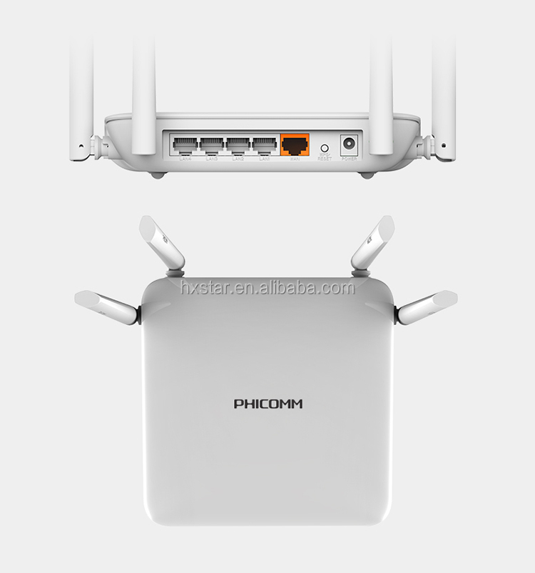 PHICOMM AC 1200 Мбит/с умный двухдиапазонный 802.11AC 2,4 г/5,0 ГГц Гигабитный беспроводной Wi-Fi маршрутизатор Wi-Fi репитер, приложение для управления, английские прошивки