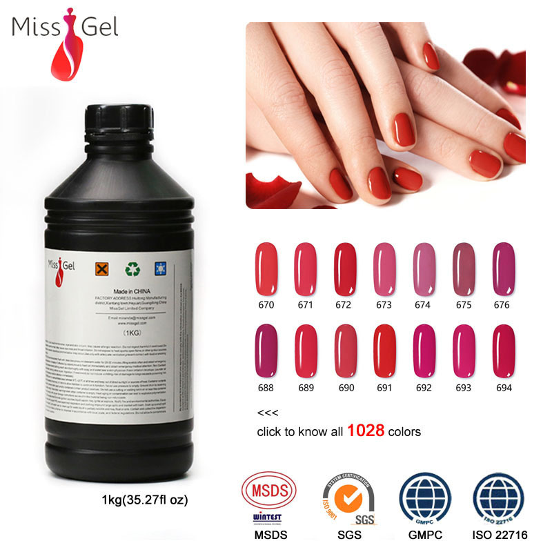 Miss Gel высококачественные био-Гели Soak Off длительный затенение профессиональный УФ-гель для ногтей