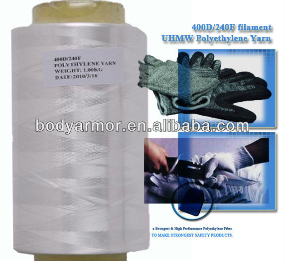 UHMWPE YARN 400D for anti-cut glove