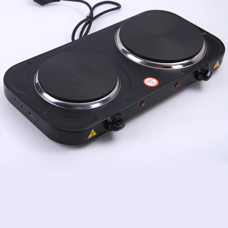 Portable Electric Stove Double Hot Plate Cooker RV Cooktop Bench Cooking Home