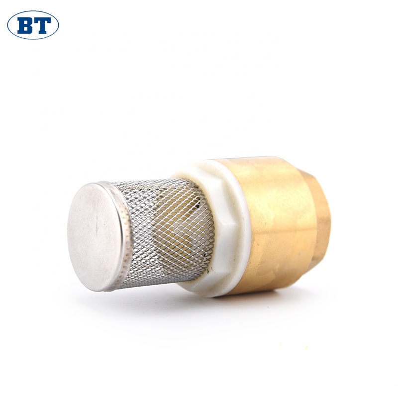 BT5003 высококачественный латунный вертикальный пружинный обратный клапан