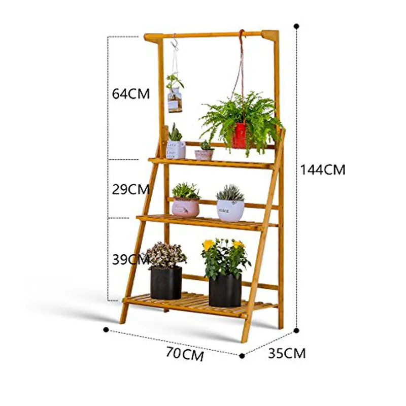 Multi-layer Flower Stand With Basket Flower Racks Multi-function