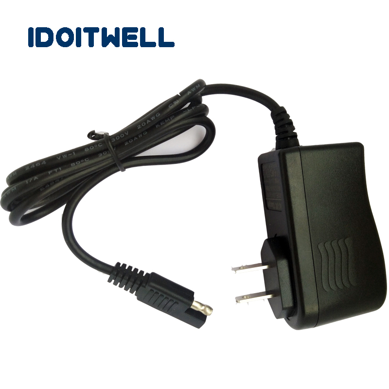 SAE connector 7.2V 1A battery charger 6V 1A lead acid battery charger B connector for 6AH 7AH 8AH 10AH 12AH lead acid battery