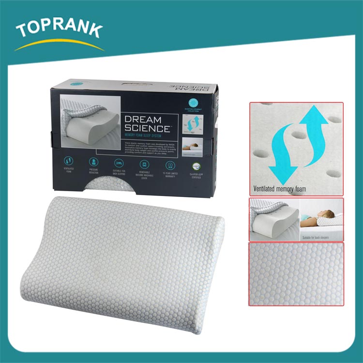 Китай оптовая шеи поддержка подушка проветрить контур memory foam клин подушку