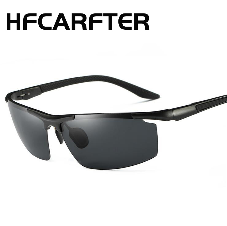 Очки солнцезащитные HDCRAFTER Мужские поляризационные, зеркальные универсальные солнечные очки для вождения ночью