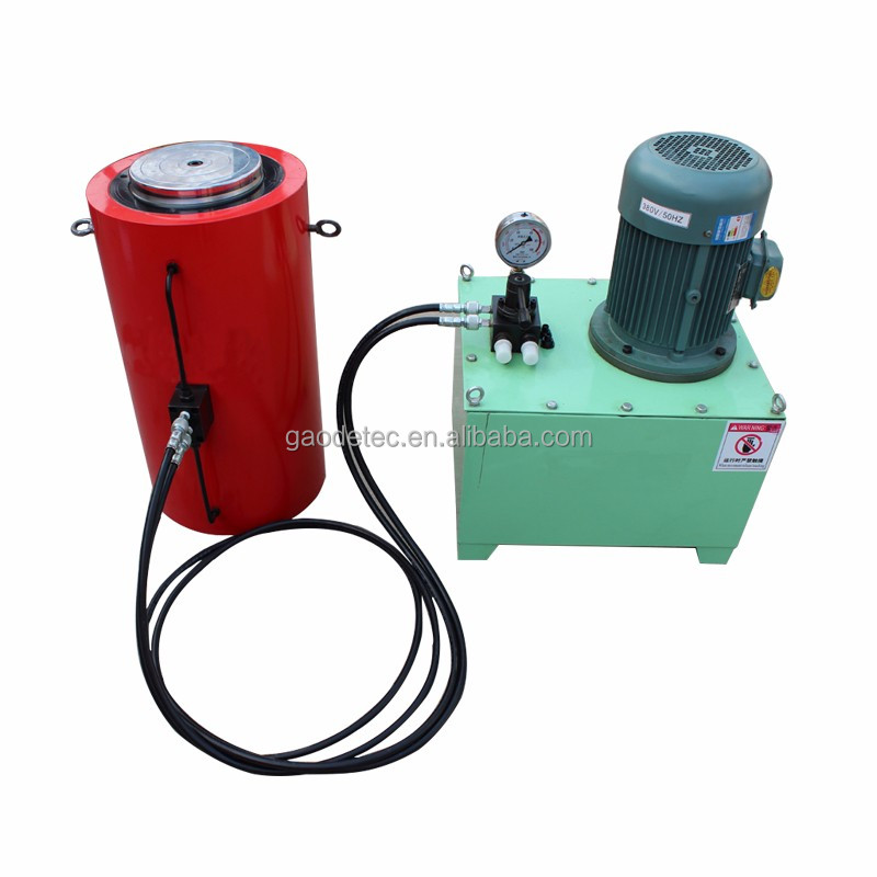 RCH series popular single acting center hole hydraulic jack cylinder