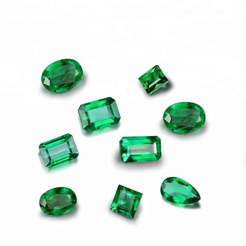 Изумрудный свободный 0.5ct глубокий зеленый натуральный драгоценный камень Муассанит Алмазный альтернативный принцесса Ограненный классический кристалл