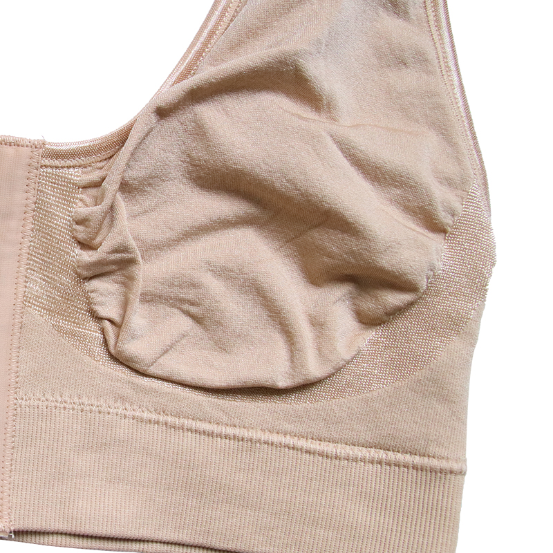 Hot sale great quality seamless women bra with zipper