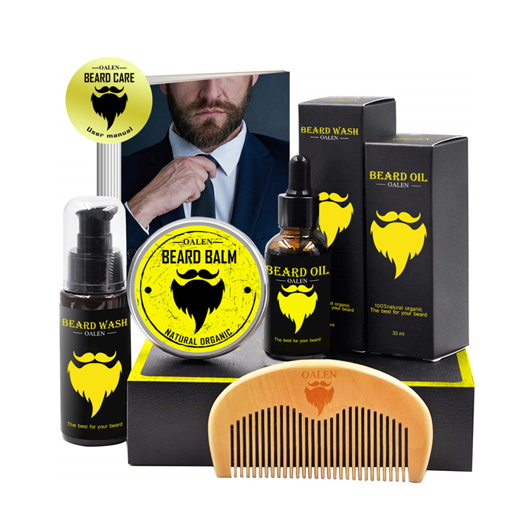 MOQ50 Настройка Private Label масло для бороды и набор для ухода за бородой