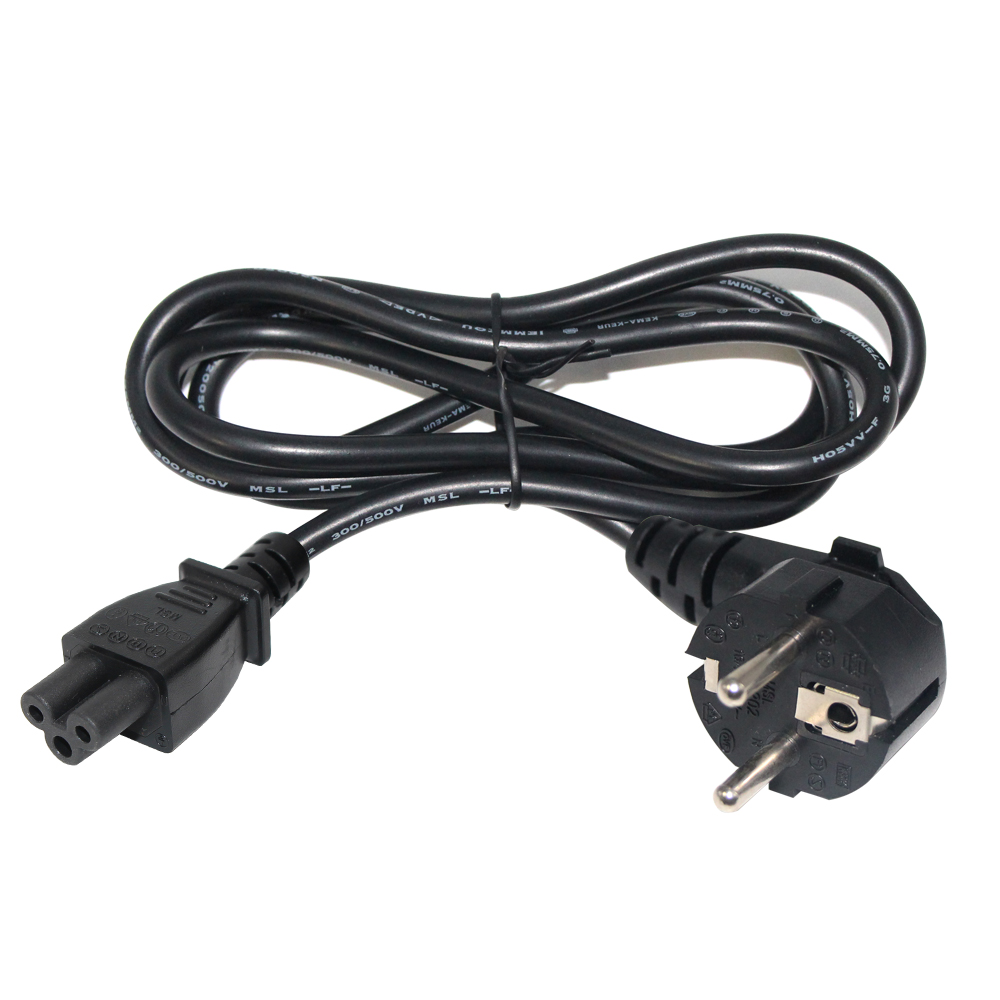 Factory Price Retractable Computer Cable Reel European Ac Replacement Extension c5 Pvc Power Cord