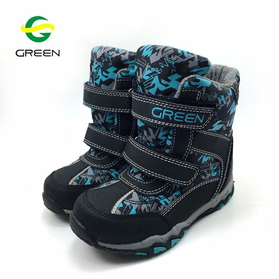 Greenshoe зима теплая ходьбы и кроссовки для детей, модные детские кроссовки открытый кроссовки водонепроницаемый