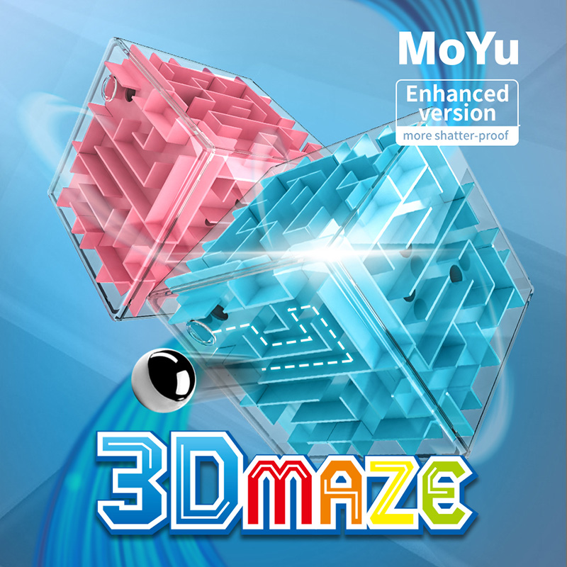 Детский развивающий 3D развивающий Интеллектуальный кубический лабиринт MOYU, размер 6 см, игрушка, улучшенная версия