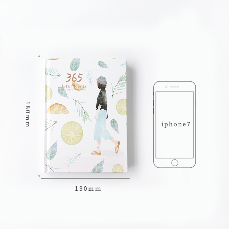 Thick Printed Ivory Paper Glue Binding Notebook