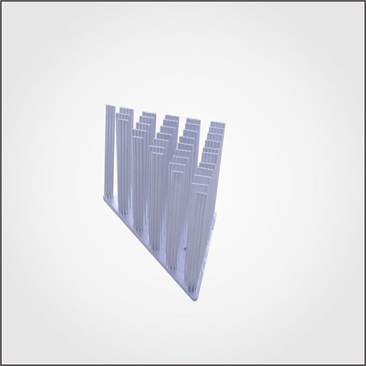 Hot sale products cold forging heat sink anodized silver cold forging radiator with triangular corrugated teeth for LED lighting