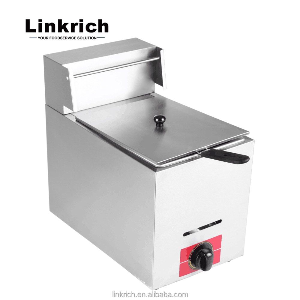 Linkrich LR-GF5.5-1 Коммерческая нержавеющая сталь Ресторан газообразная фритюрница