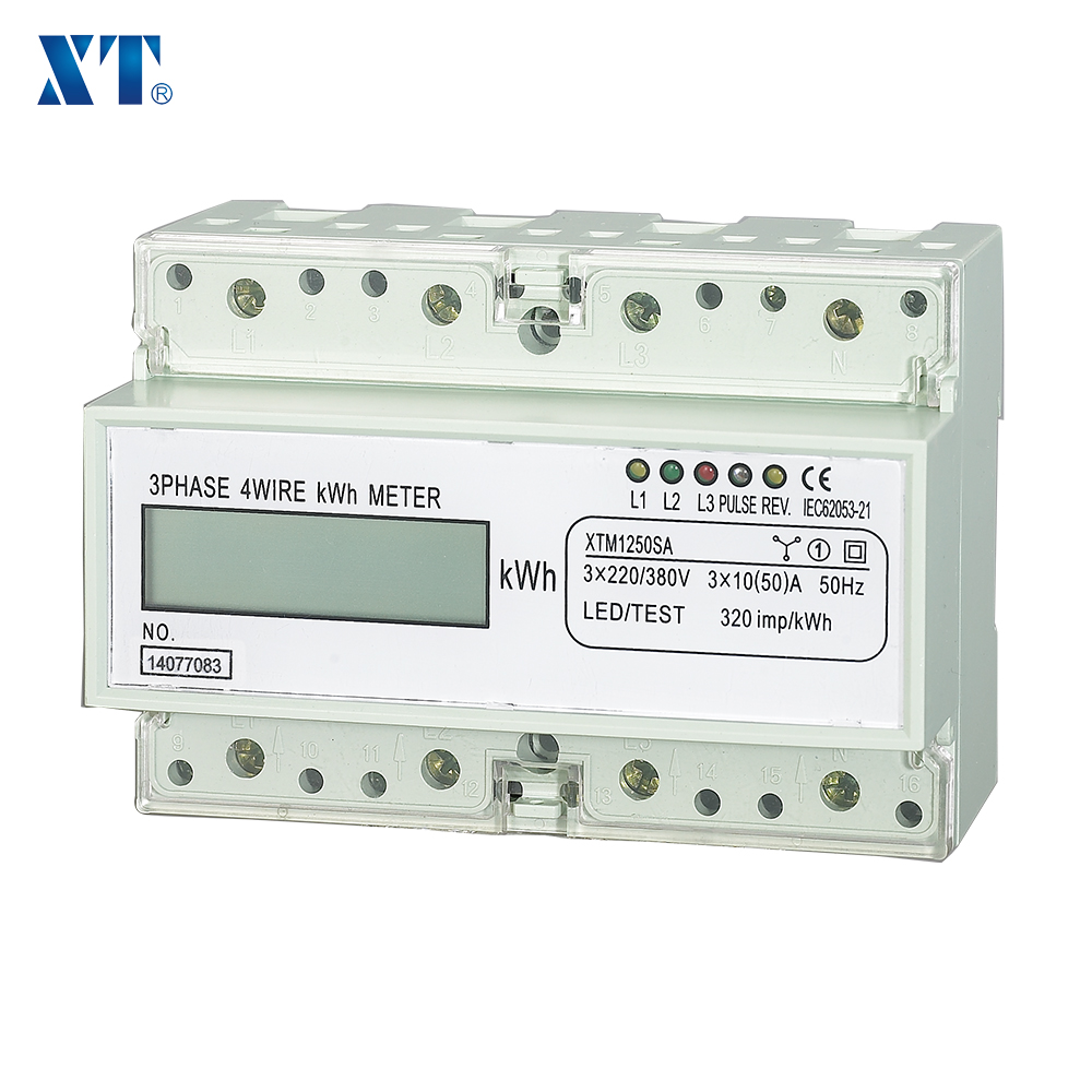 Смарт часы три фазы 4 провода на din-рейку электронный счетчик энергии 380V (счетчик энергии эксперт)