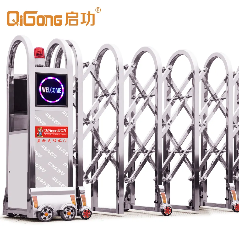 Electric Retractable Collapsible Gate Price with Remote Control System