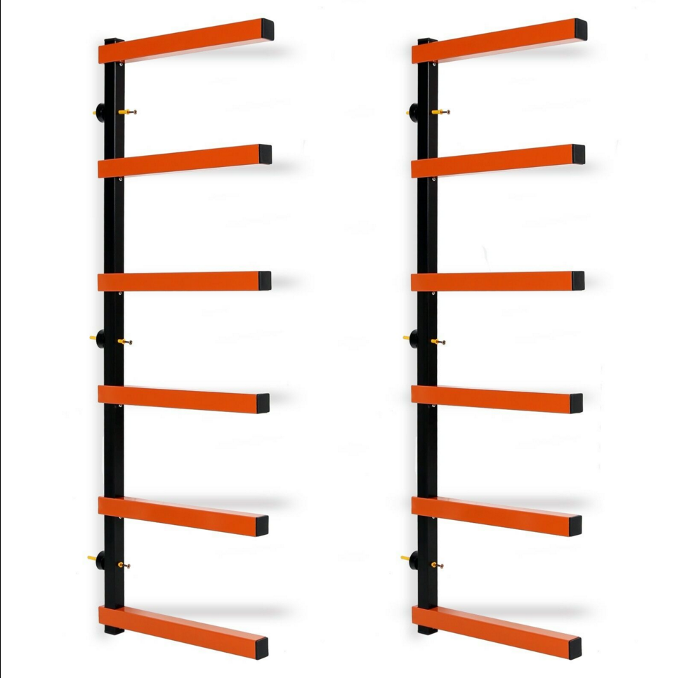 6 Полка пиломатериалы стеллаж для хранения Настенный SteelWood Pipes Rack 600LB Новый