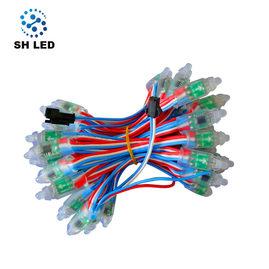 Адресная полноцветная светодиодная Пиксельная световая лента DC5V ws2811 9 мм rgb для знака