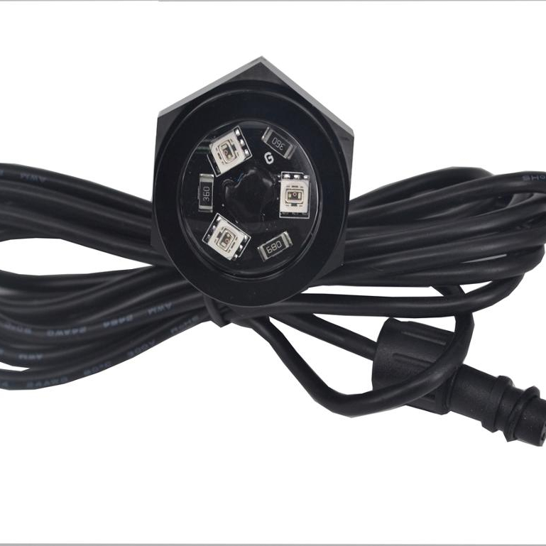 Высококачественный 1/2 "NPT RGB светодиодный подводный фонарь для лодки и сливная пробка 12 В для лодки
